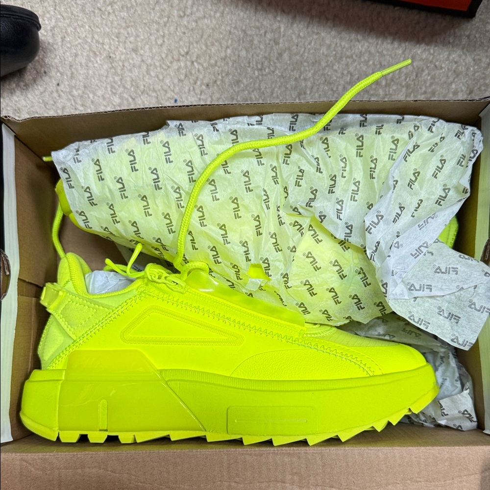 Fila Kids Vibrant Yellow Sneakers